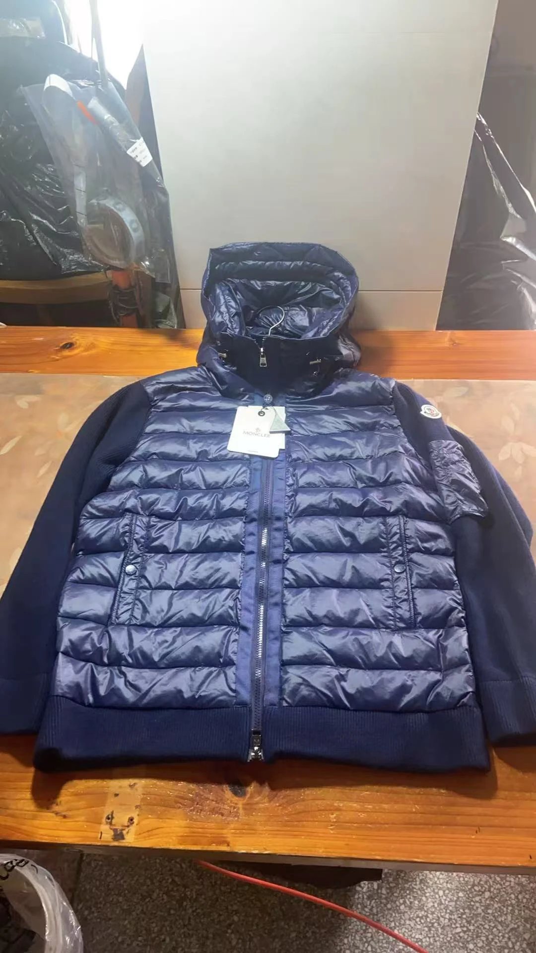 Top quality  新款针织拼接休闲羽绒服 3款 12