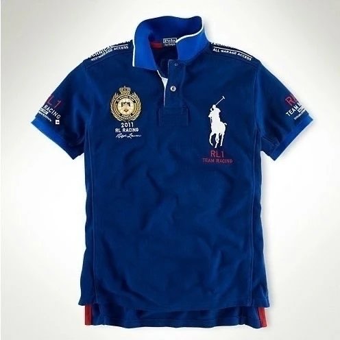 2024年夏天polo衫时尚洋气翻领绣标刺绣短袖