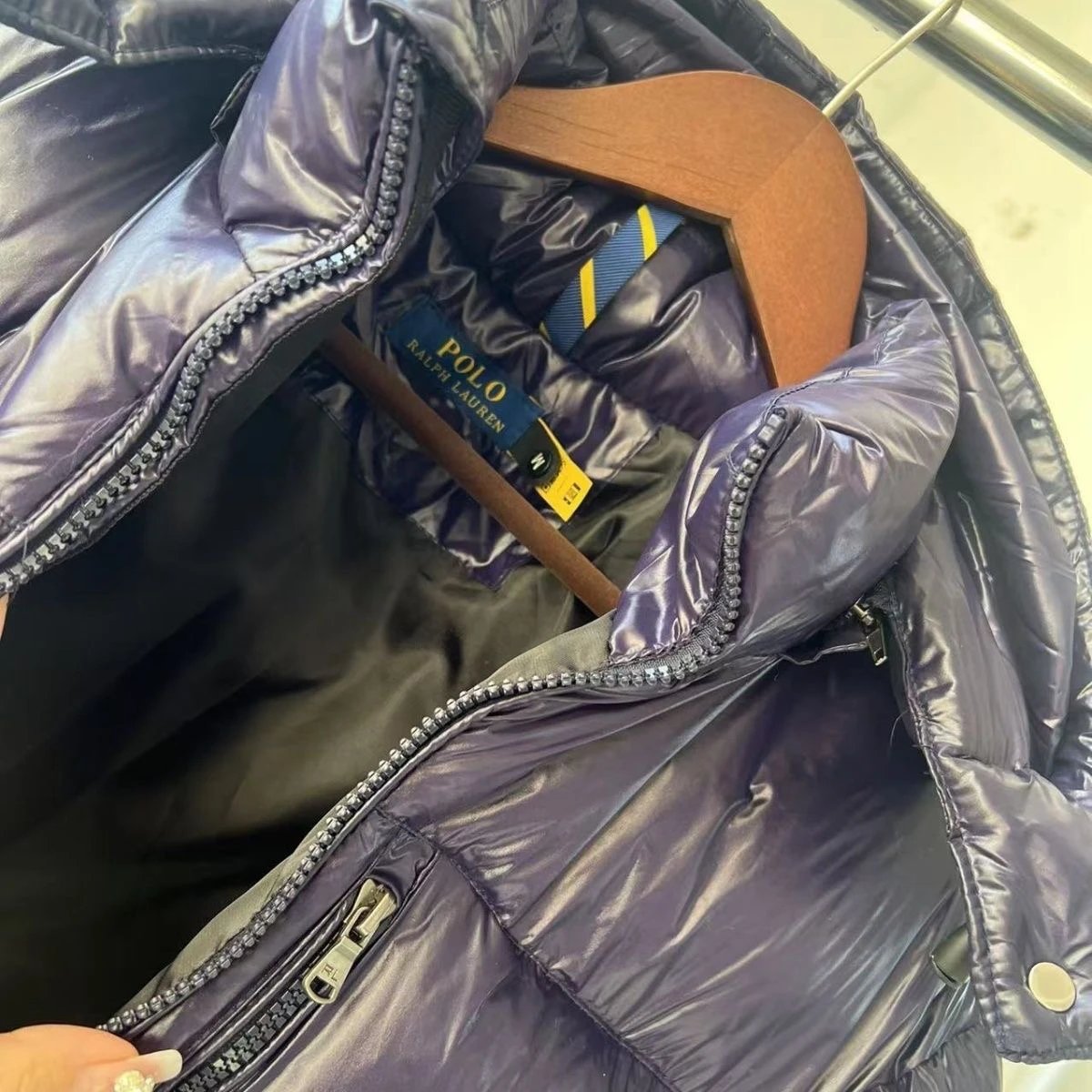 男士高档新款加厚连帽防风防寒保暖运动羽绒服 7