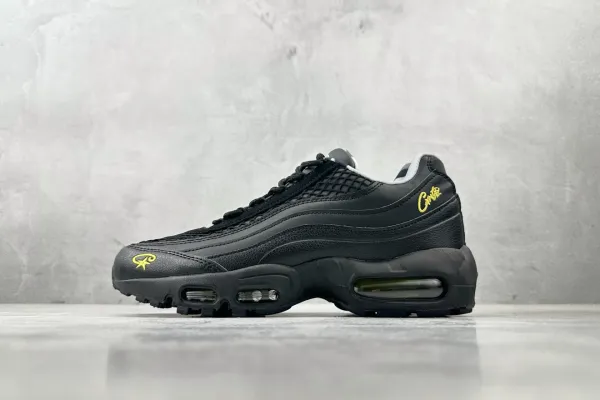 Nike Air Max 95 Black Quilted Leather Sneakers - 6