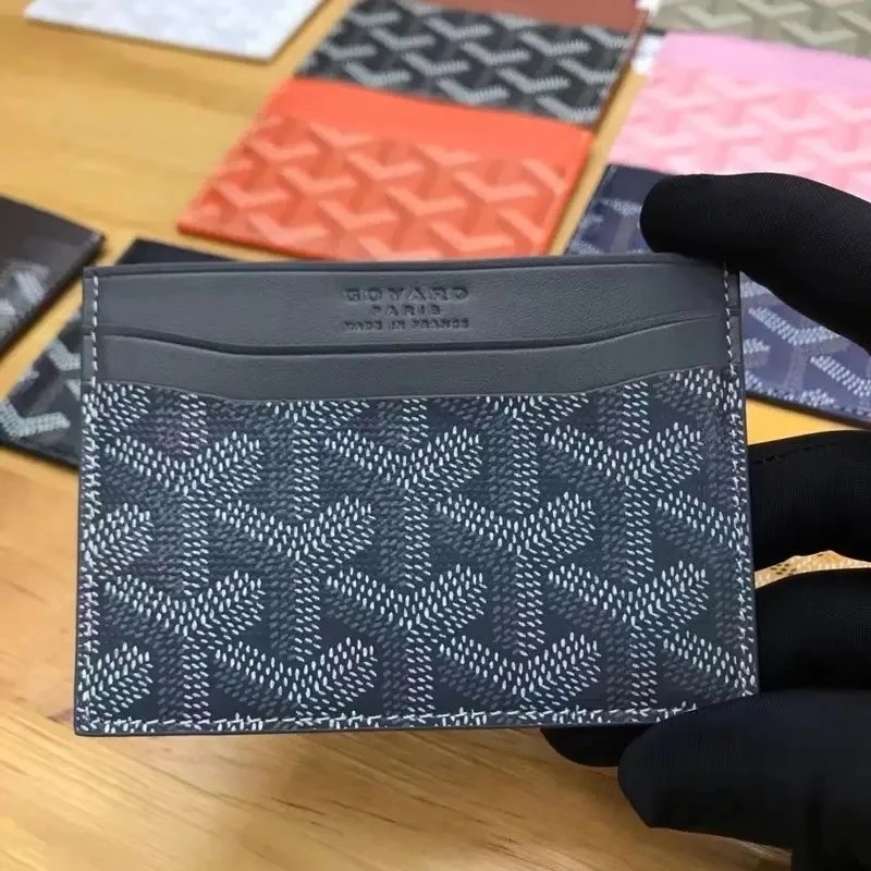 Goyard Wallets & Card Holders Chevron Holder — Dark gray