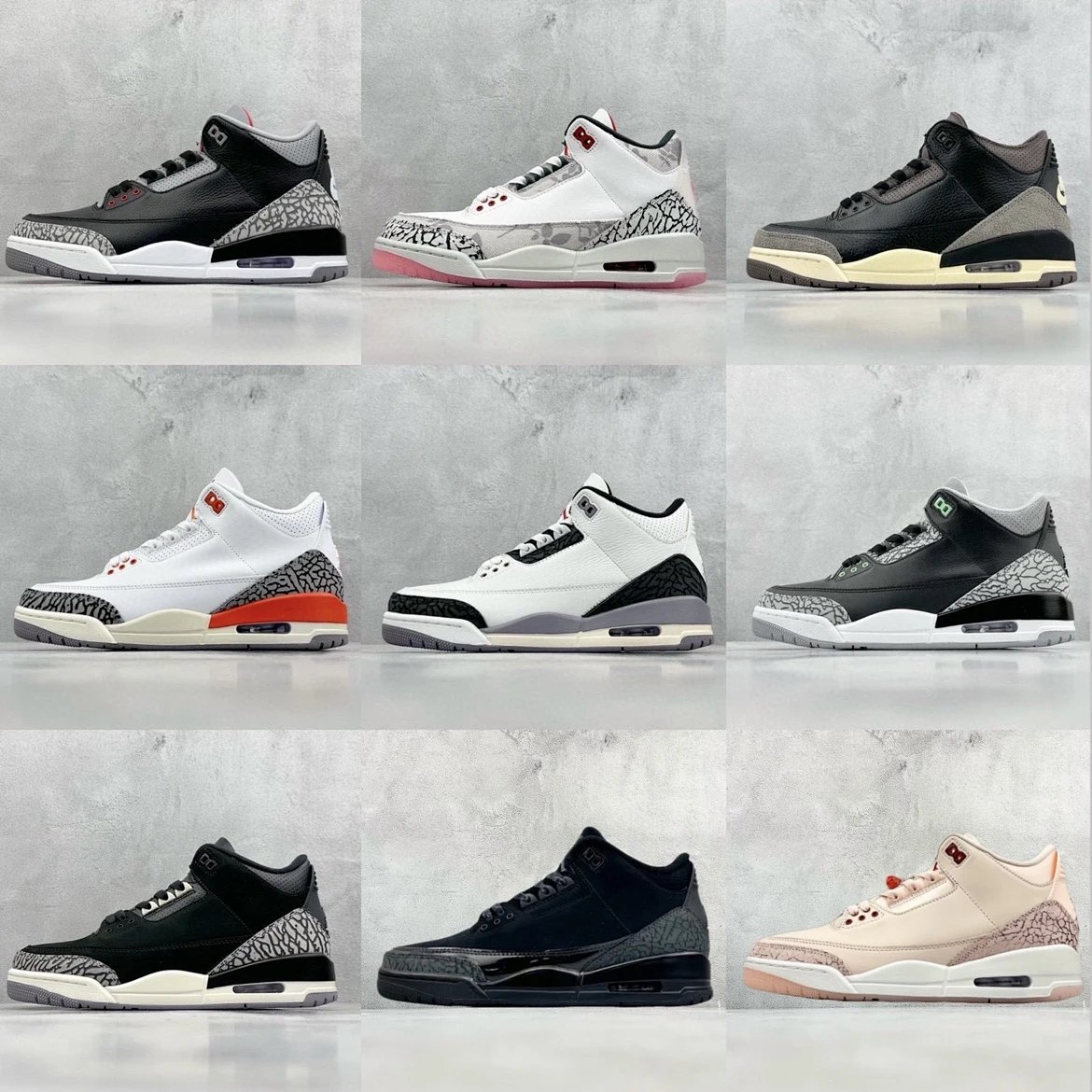 Air Jordan 3 White Cement Grey Sneakers Basketball Shoes product detail 2 in Litbuy spreadsheet finds