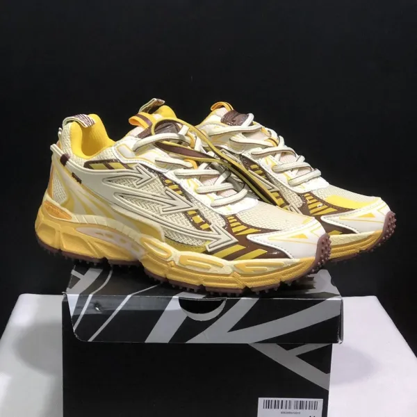 Off-White x New Balance 9060 Burgundy Arrow Sneakers - 5