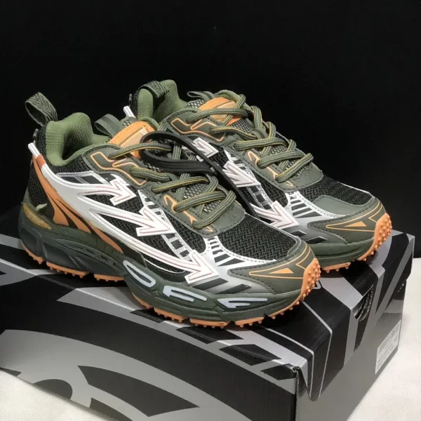 Asics Gel-Kayano 14 x Off-White Olive Orange Running Shoes - 1