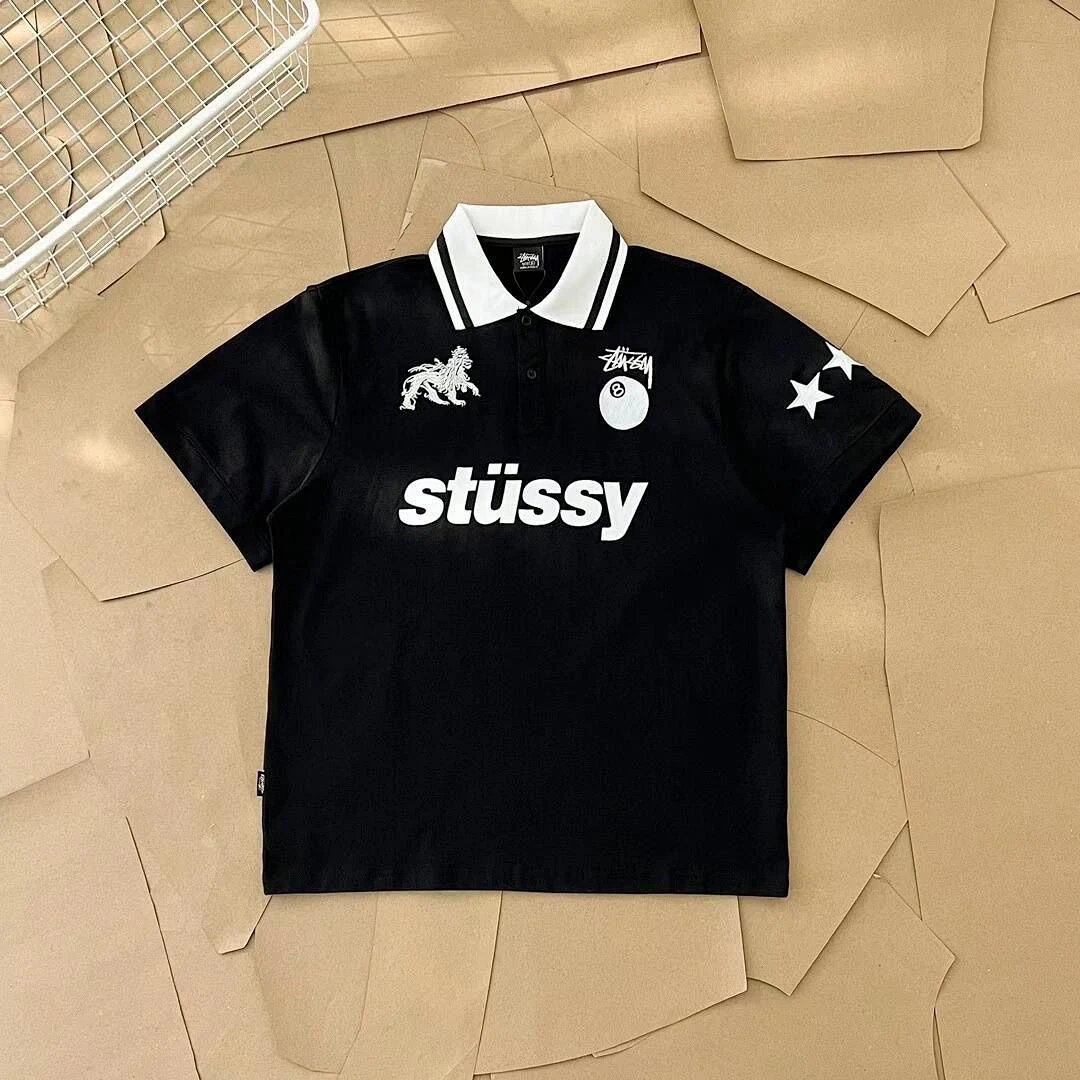 Stussy Graphic Polo White Polo Shirt product detail 2 in Litbuy spreadsheet finds