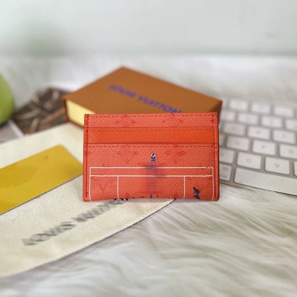 Louis Vuitton Tennis Court Card Holder Orange product listing in Litbuy spreadsheet finds