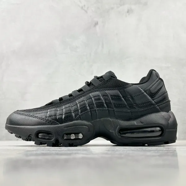 Nike Air Max 95 Quilted Black Sneakers - 1