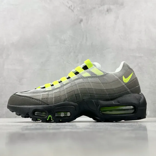 Nike Air Max 95 Volt Green Gray Sneakers - 1