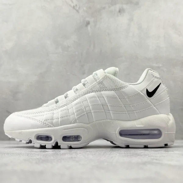 Nike Air Max 95 Quilted White Sneakers - 1