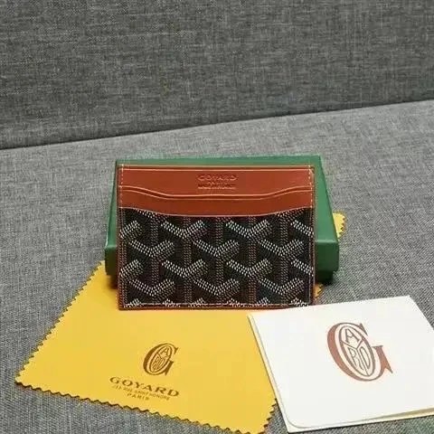 Goyard Wallets & Card Holders Chevron Holder — Dark brown