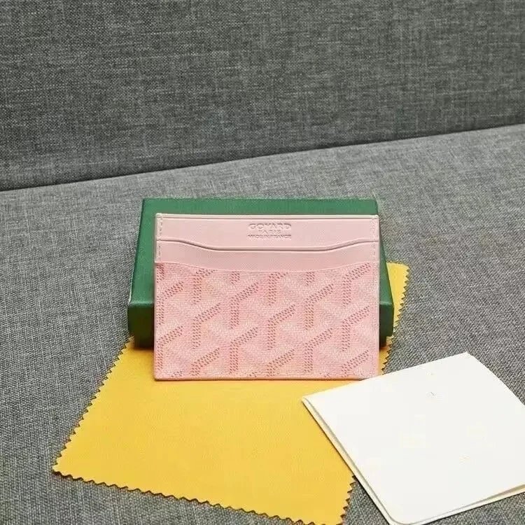 Goyard Wallets & Card Holders Chevron Holder — Pink