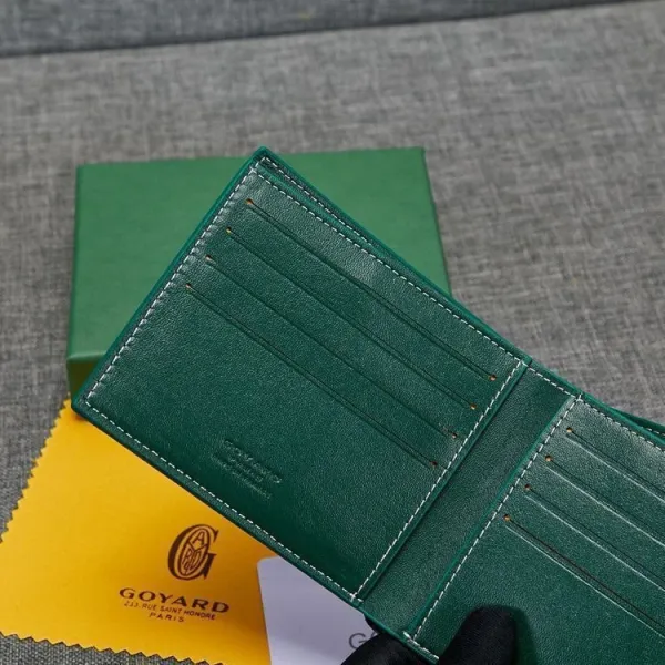Goyard Saint Louis Bi-Fold Wallet Emerald Green Short Wallet - 5
