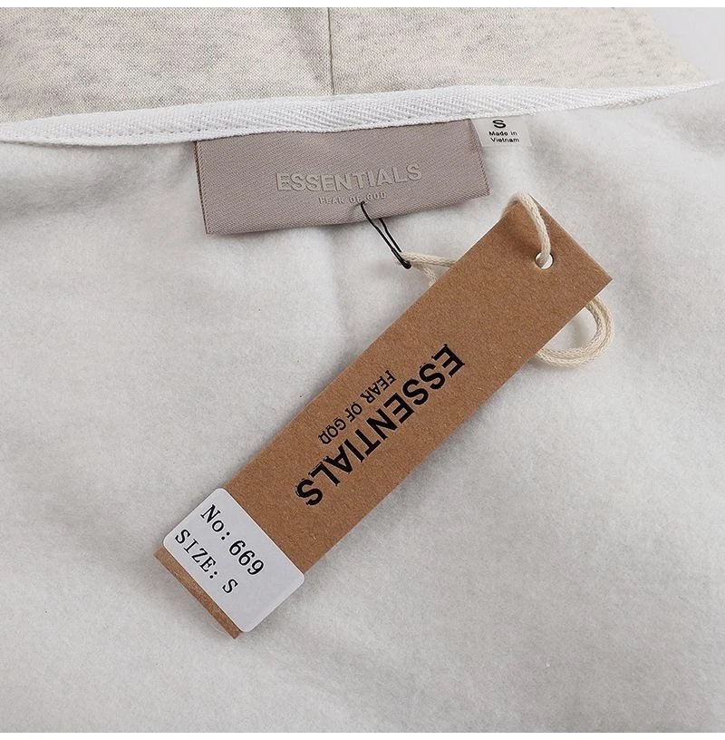 Fear of God Essentials Hoodie and Sweatpants Set Gray Tracksuit - 10