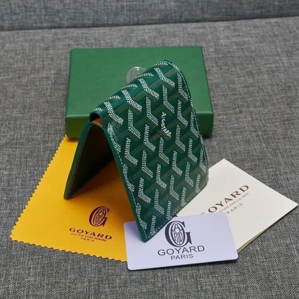 Goyard Saint Louis Bi-Fold Wallet Emerald Green Short Wallet - 4