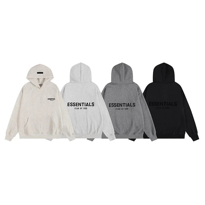 Fear of God Essentials Hoodie and Sweatpants Set Gray Tracksuit - 8