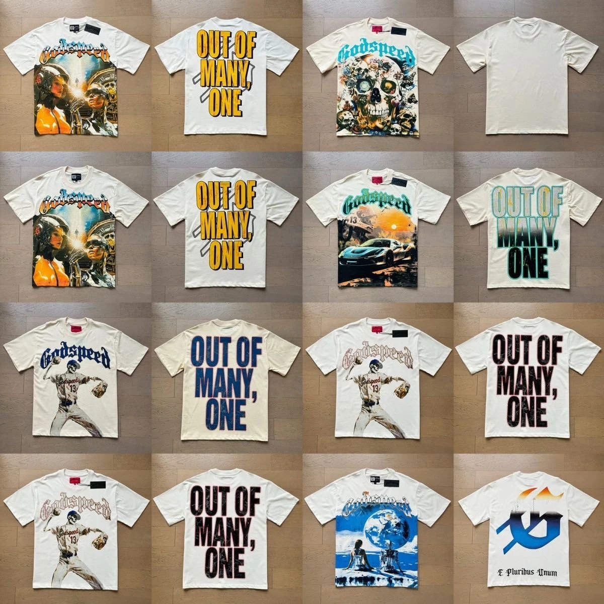 Godspeed 'Out of Many, One' Graphic T-Shirts - 000563