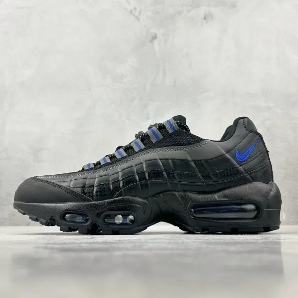 Nike Air Max 95 Quilted Black/Blue Sneakers - 1