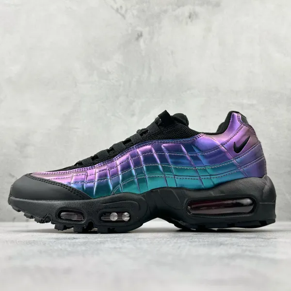 Nike Air Max 95 Iridescent Purple Teal Sneakers - 1