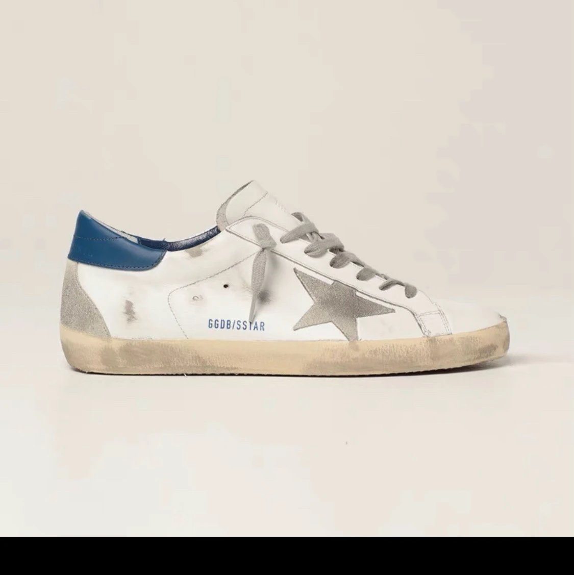 Golden Goose Super-Star Low White Blue