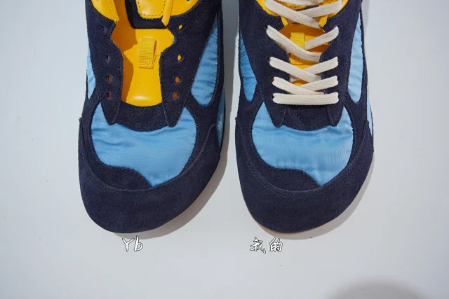 Bottega Veneta Sneakers Lace-up low-top with paneled uppers and gum lug soles product detail image 13