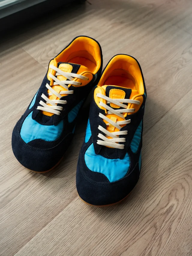 Bottega Veneta Sneakers Lace-up low-top with paneled uppers and gum lug soles product detail image 35