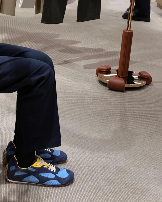 Bottega Veneta Sneakers Lace-up low-top with paneled uppers and gum lug soles product detail image 23