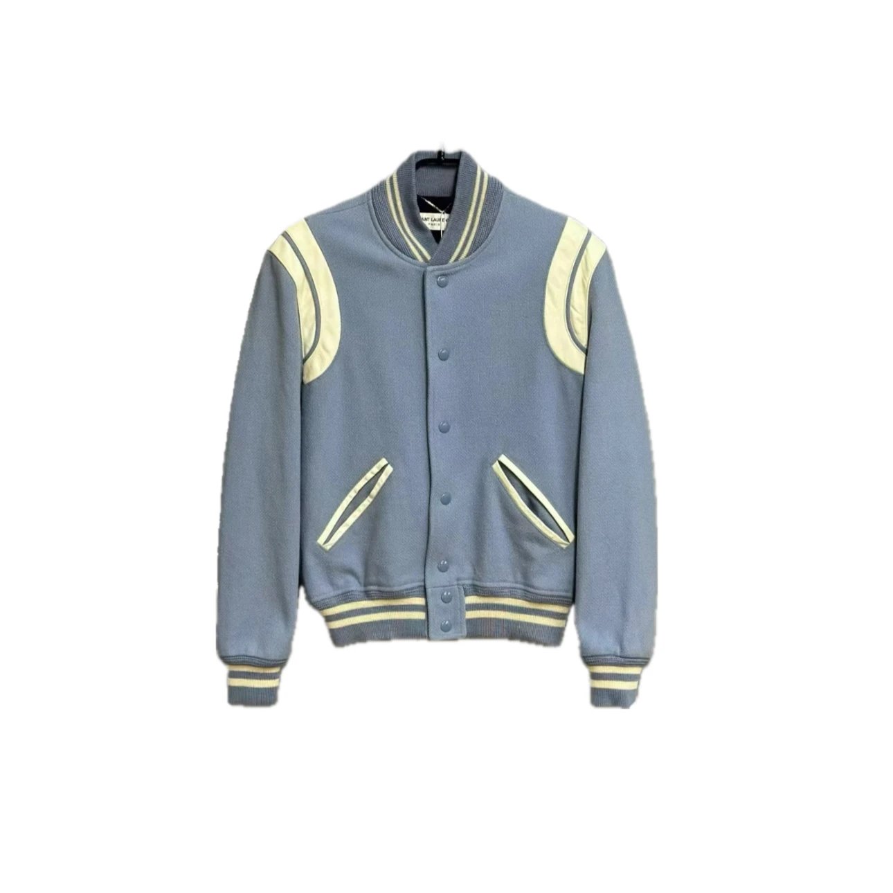 In Stock SLP Sky Blue Baseball Jacket