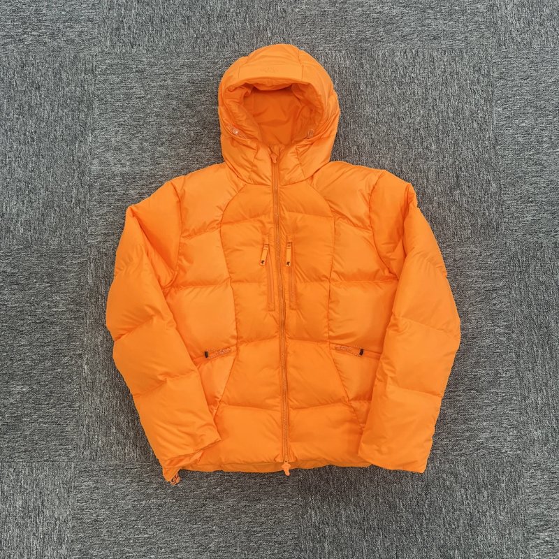 cny   WAVE PUFFER JACKET-ORANGE 橘色海浪纹羽绒服 SY-70