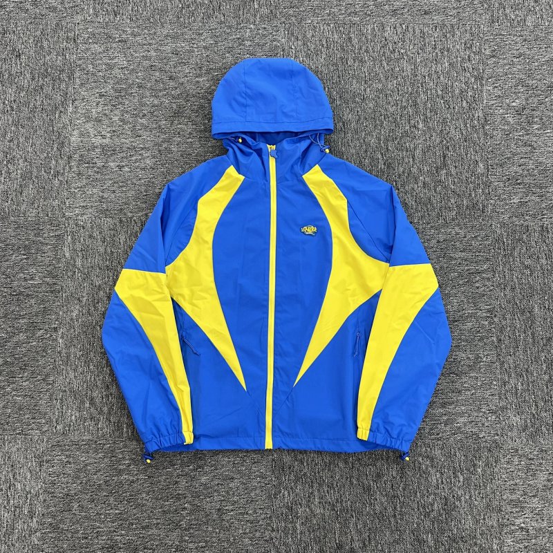 cny   S-World SYNA VORTEX TRACK TOP-BLUE/YELLOW 梭织拼色外套-宝蓝拼黄色 SY-63