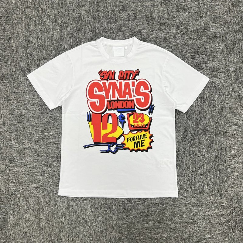 cny  SYNAWORLD PROMO TEE WHITE 促销印花 白色短袖  SY-51