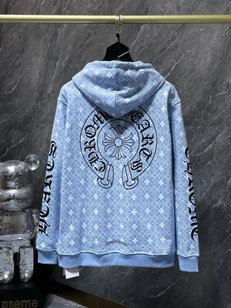 Chrome Hearts Fleece Zip-Up Jacket Black Outerwear - 12