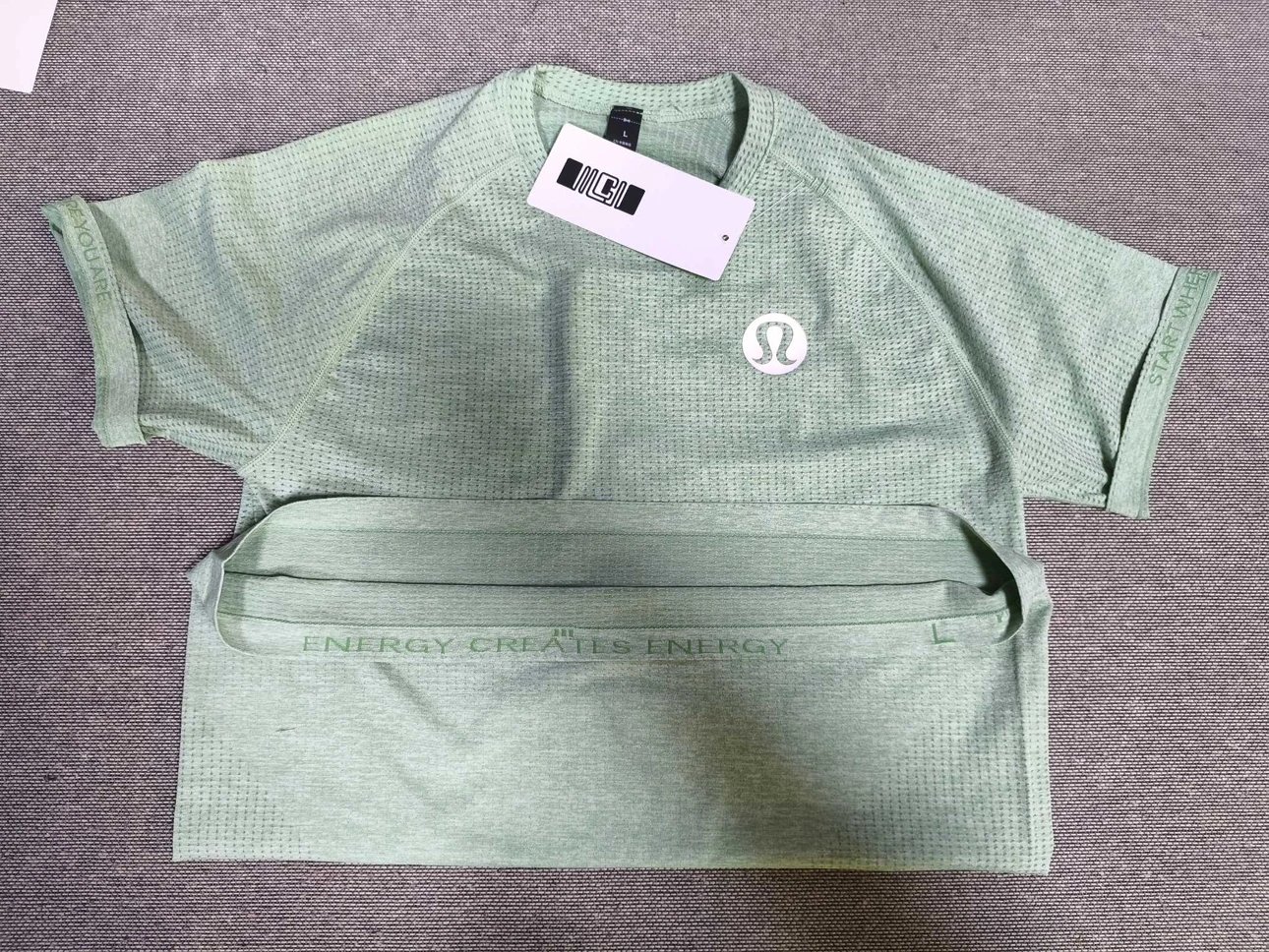 lululemon MVT Short Sleeve Silverescent Series Mint Green Unisex