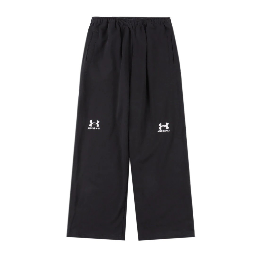 Balenciaga Embroidered Wide-Leg Pants