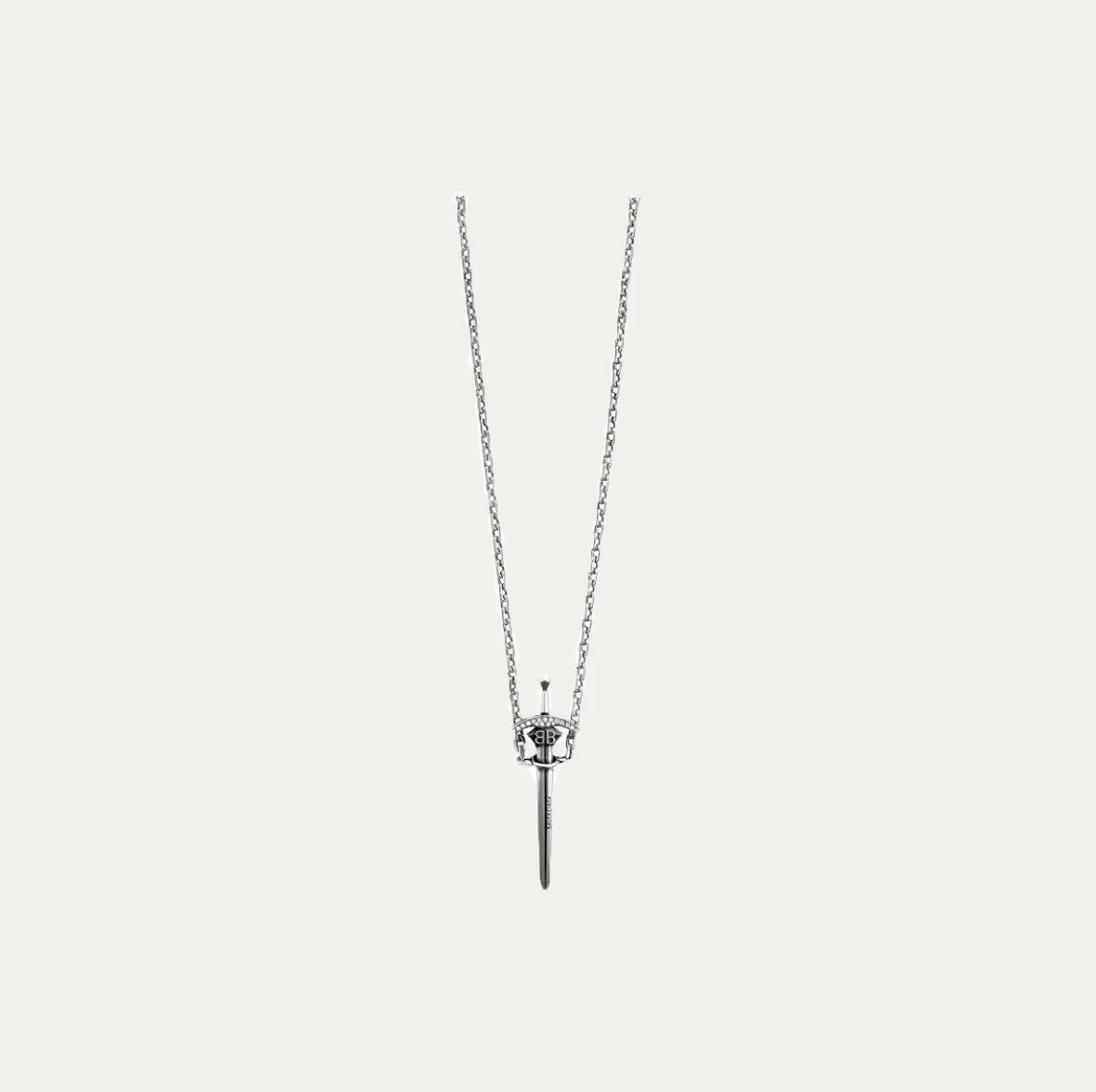 Balenciaga Goth Sword Necklace