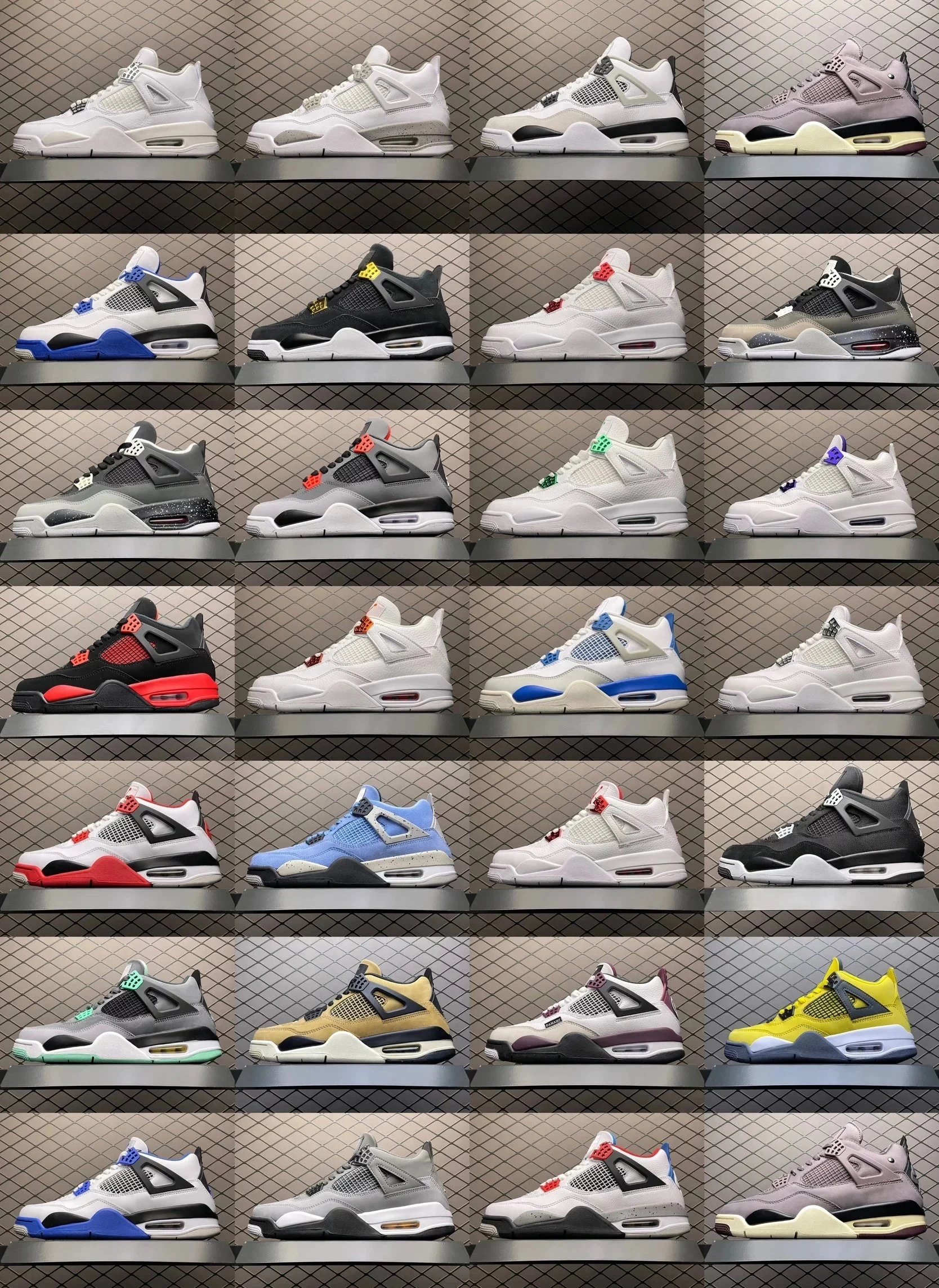 Air Jordan 4 Retro 'Bred' Purple Sneakers - 2