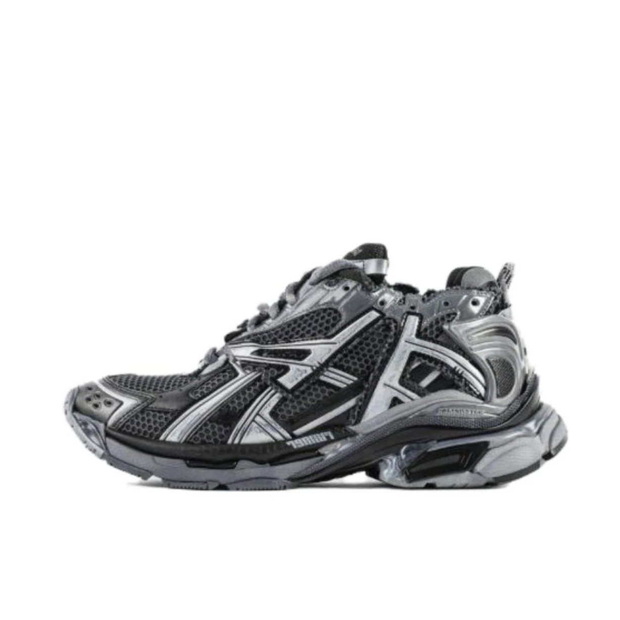 Balenciaga Runner Low Black Silver