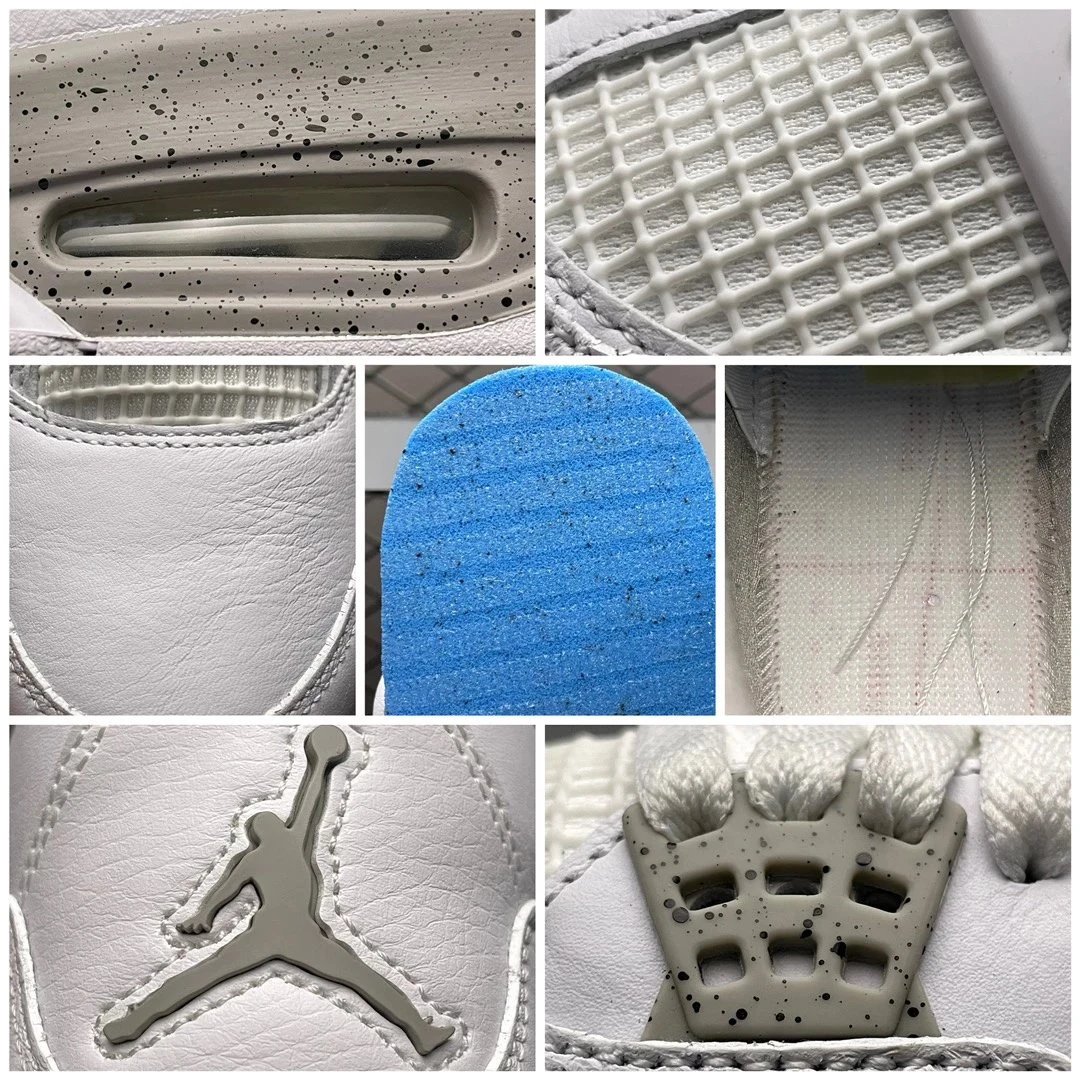 Air Jordan 4 Retro 'Bred' Purple Sneakers - 3