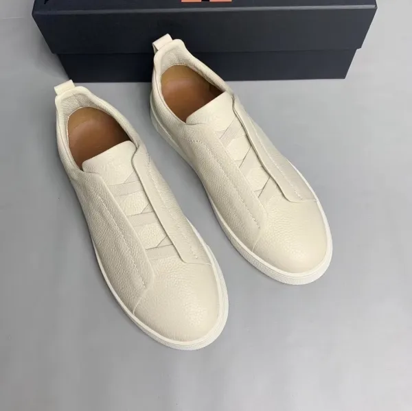 Hogan Interactive White Leather Slip-On Sneakers - 1