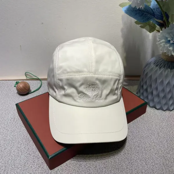 Loewe Baseball Cap Beige Embroidered Logo Hat - 6