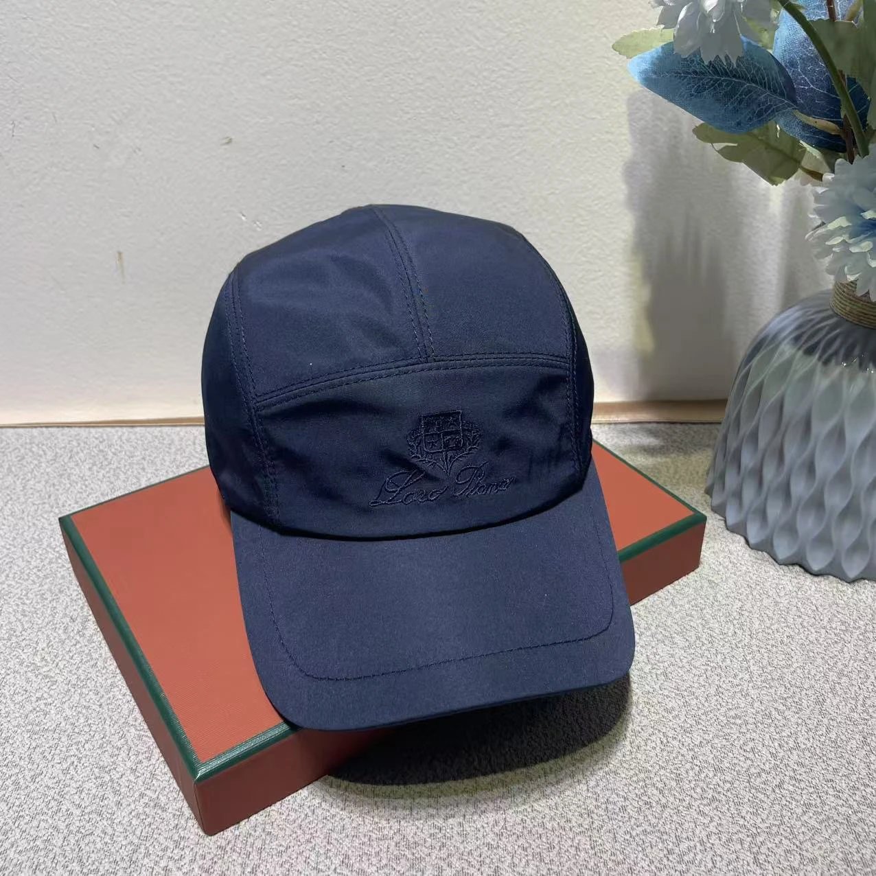 Loewe Baseball Cap Beige Embroidered Logo Hat - 8