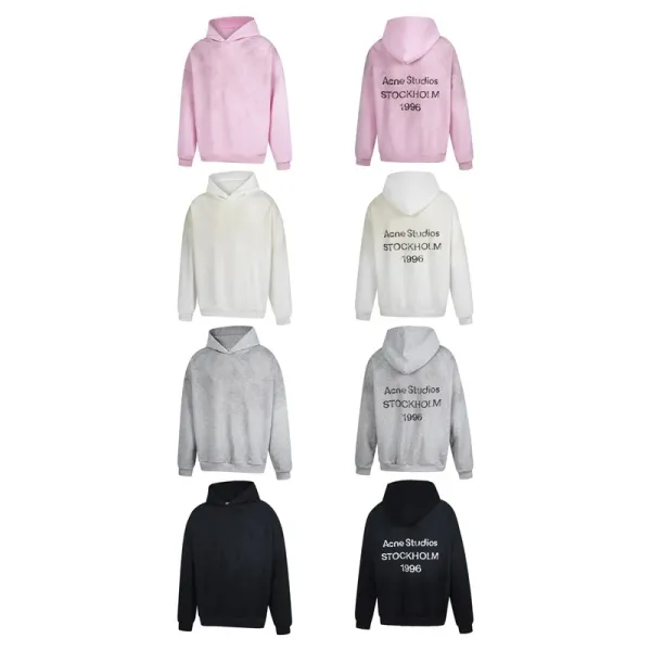 Acne Studios Stockholm 1996 Black Hoodie - 4
