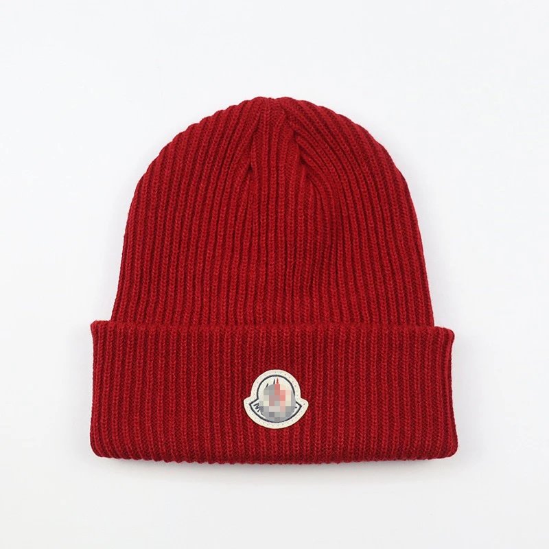 Moncler Logo Beanie White Hat - 13