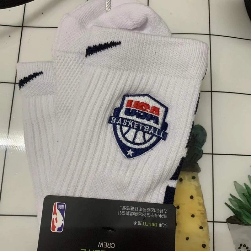 Nike USA Basketball Elite Crew Socks White