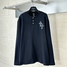 thumbnail for CH Crowley 25 patchwork Henry collar waffle sweatshirt for men and women