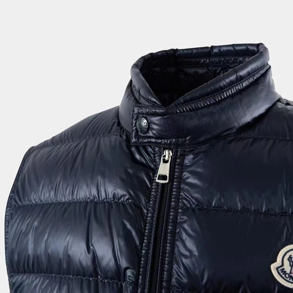 Moncler Down Vest Black with White Sleeve Contrast - 17
