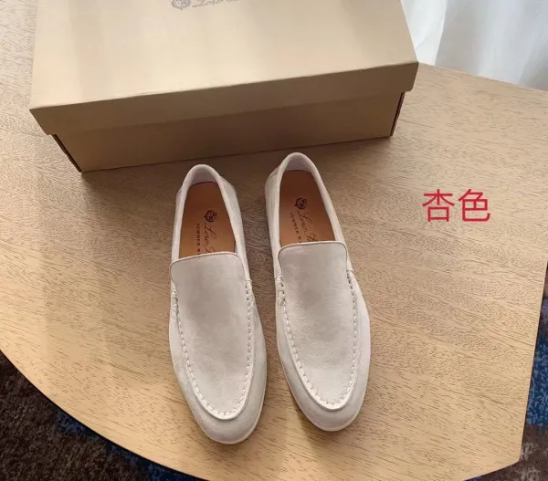 Loafers Orange Suede Slip-On Loafers - 7
