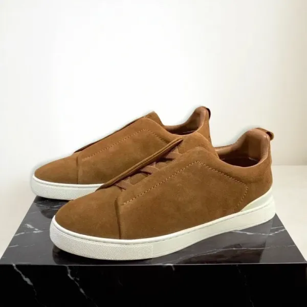 Hogan Interactive Suede Tan Slip-On Sneakers - 1