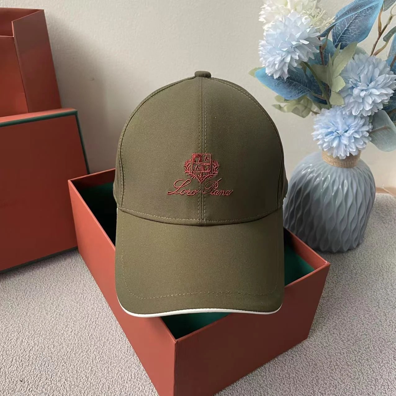 Loewe Baseball Cap Dusty Pink Embroidered Logo Cap - 7