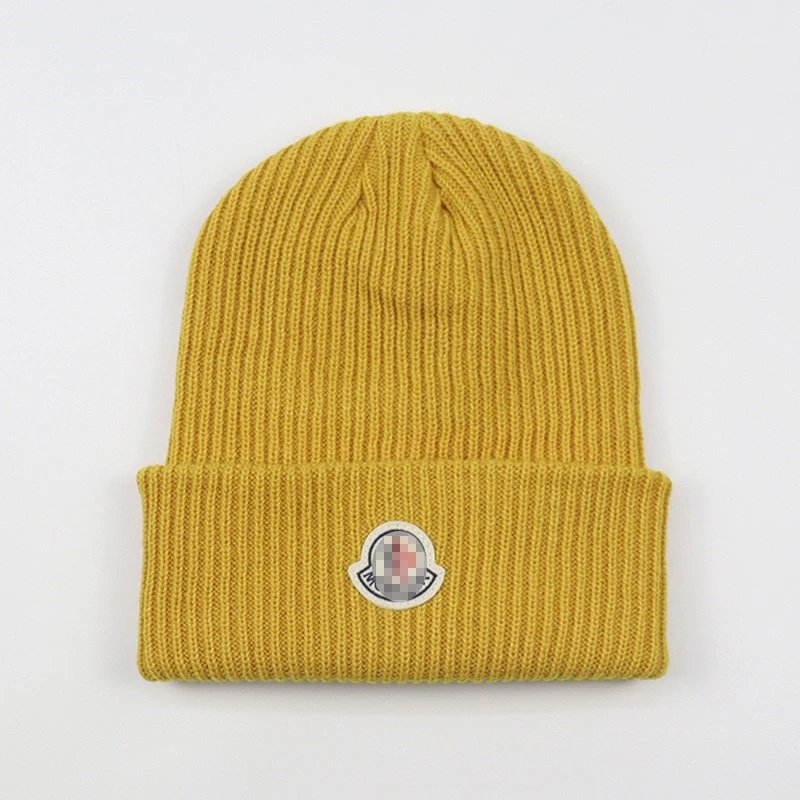 Moncler Logo Beanie White Hat - 15