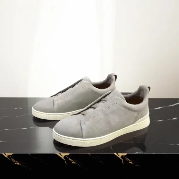 Maison Margiela Replica Sneakers Gray Suede Sneakers - 1